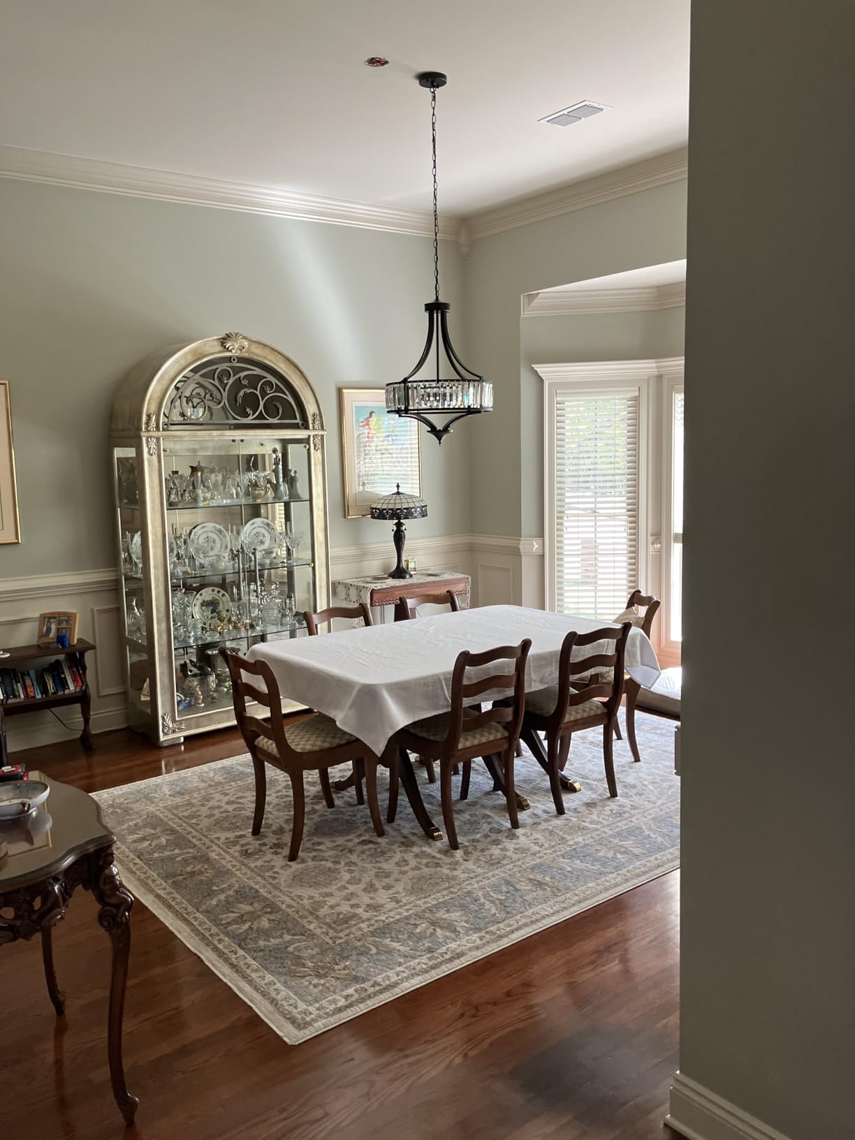 CNRATYE 5-Light Black Crystal Chandelier for Dining Room, Modern Farmhouse customer photo 1