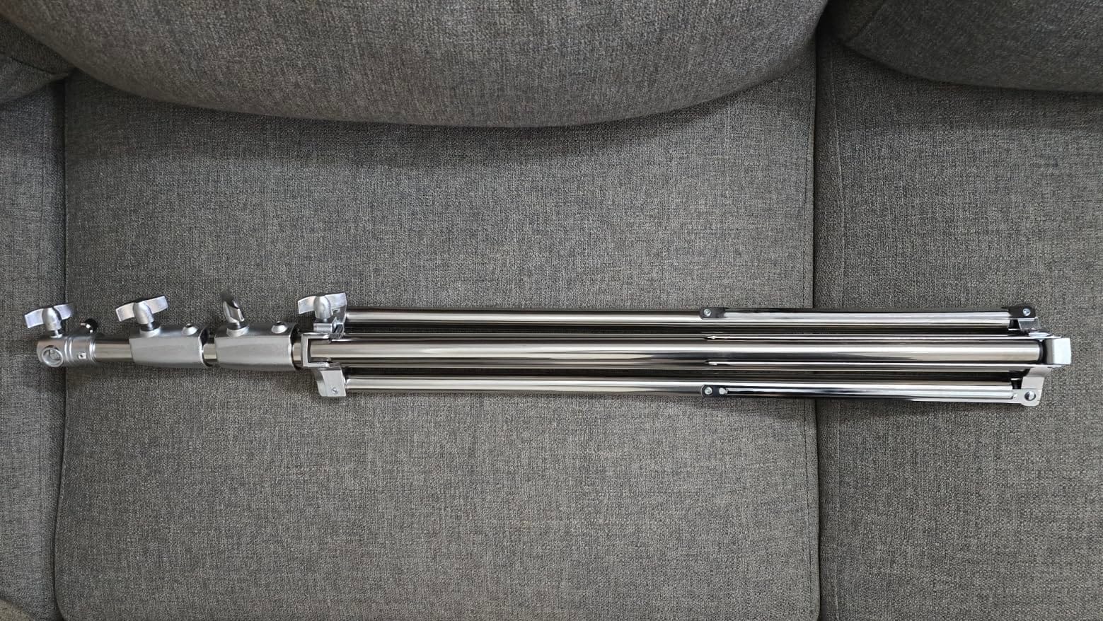 K&F CONCEPT Stainless Steel Light Stand 9.2ft/2.8m, Spring Cushioned | Heavy Duty Photography Tripod Stand with 1/4