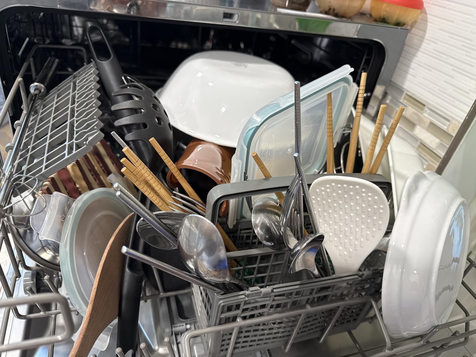 Midea Countertop Dishwasher Portable, 6 Place Settings, Energy Star | Mini Dishwasher with 6+2 Cycles, 52 dB Quiet & Compact, Perfect for Apartments, Dorms, or RVs, Silver customer photo 1