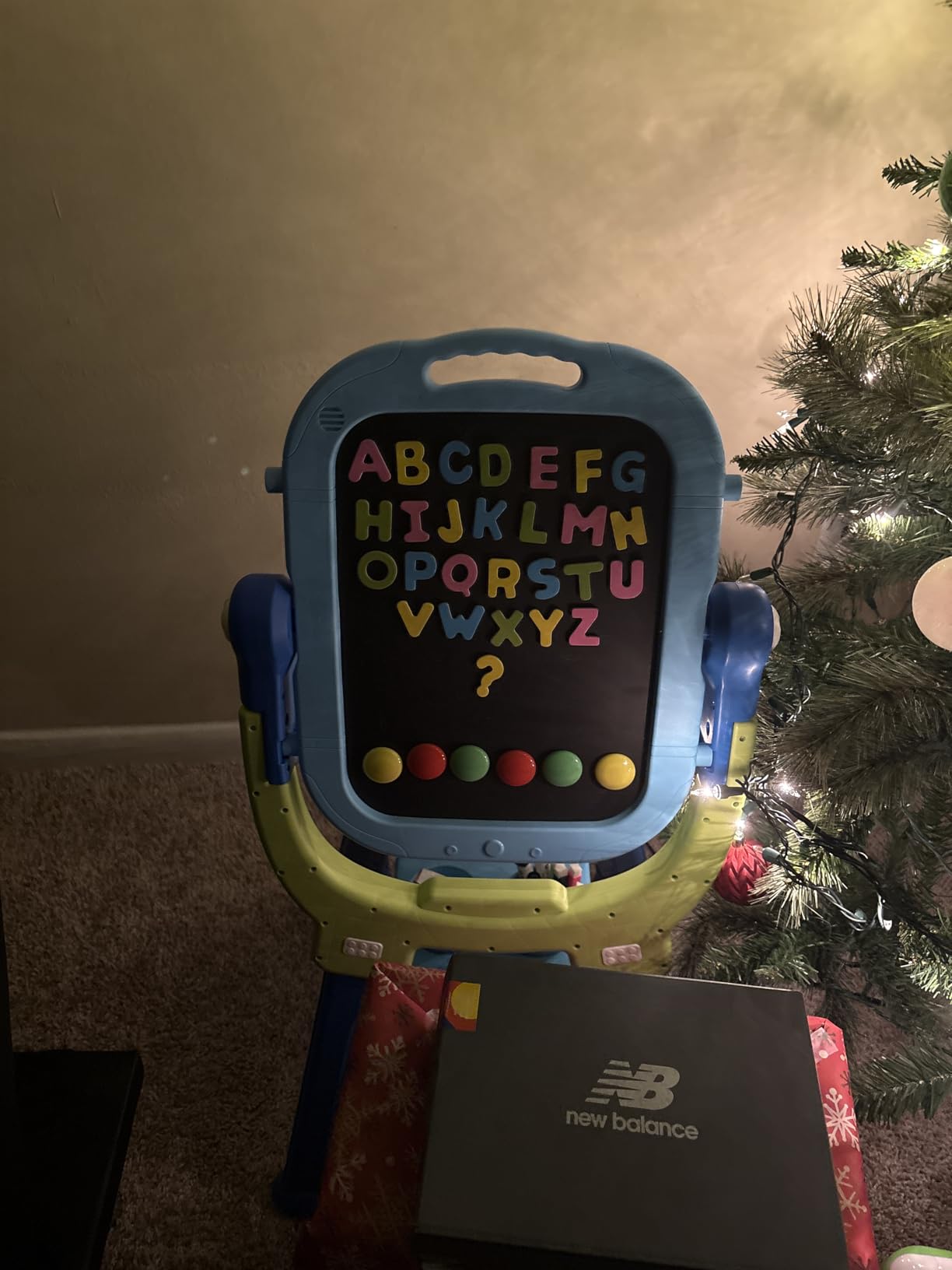 Kids Art Easel for Toddler Age 3-5 Magnetic Double-Sided Board | Adjustable Standing Chalkboard & Whiteboard with Painting Accessories, Birthday Christmas Gift for 3 4 5 Year Old Boys Girls customer photo 2