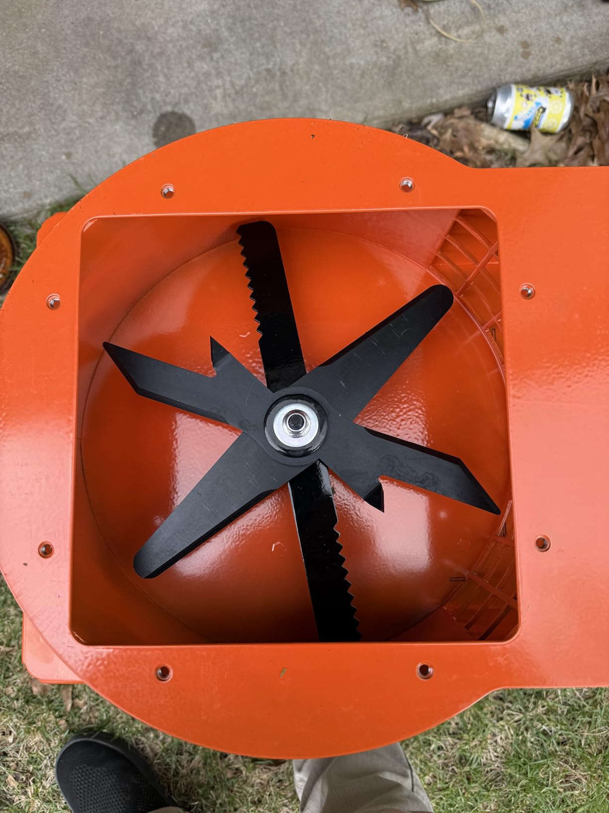 SuperHandy Electric Leaf Mulcher Shredder, 15-AMP, Yard Waste | Electric leaf shredder for leaves, grass and yard waste; high reduction ratio supports compost prep and cleaner cleanup customer photo 1
