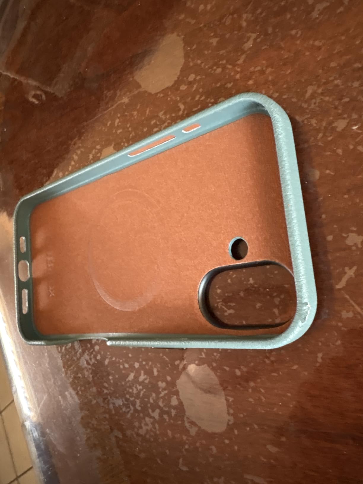 OtterBox iPhone 16 Pro Symmetry Series Cactus Leather - Rich Adobe Brown | Slim, Premium Cactus Leather Material, MagSafe Compatible Protective iPhone Case with Drop Protection customer photo 1