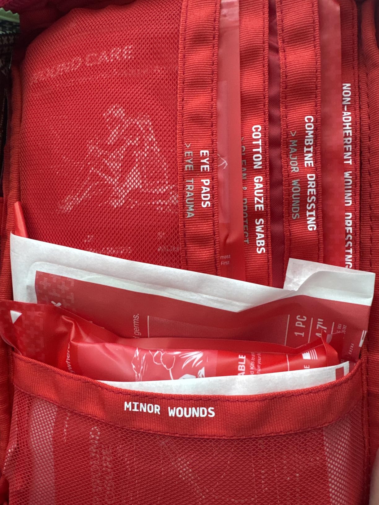 SurviveX Large First Aid Kit, Emergency Kit for 3-4 People | Labeled Pockets, Zip Stitch Wound Closures customer photo 1