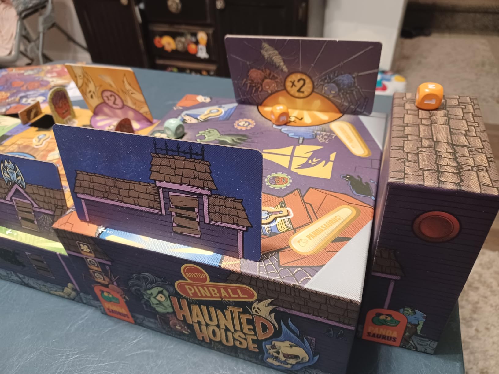 Boxtop Pinball: Haunted House - Exciting Family Pinball Adventure! Fun Monster Themed Tabletop Game for Kids & Adults, Ages 8+, 1-4 Players, 15 Minute Playtime, Made by Pandasaurus Games customer photo 2