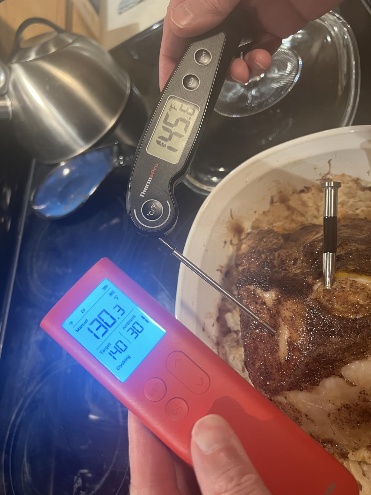 ThermoMaven Sub-1G Smart Wireless Meat Thermometer with Standalone Base customer photo 1