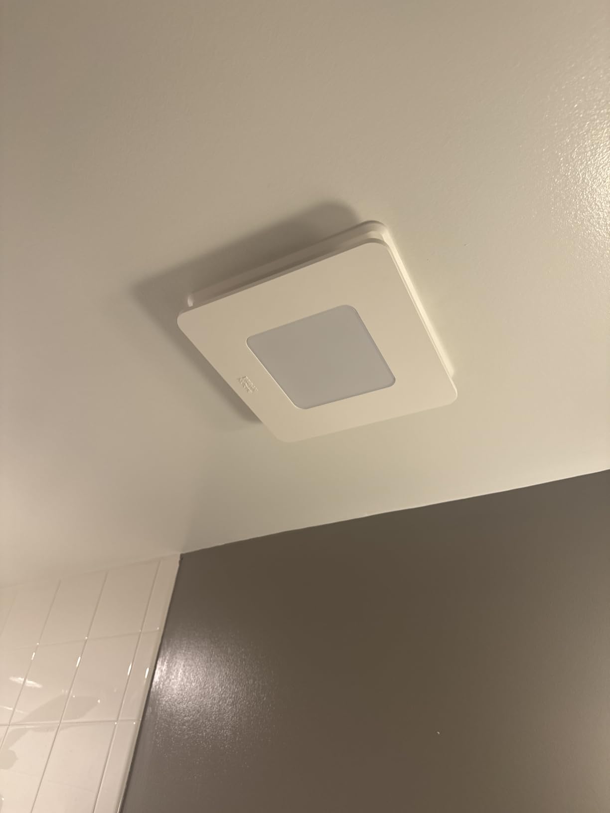 Broan-NuTone Bathroom Exhaust Fan with LED light - Easy Retrofit Without Attic Access, Quiet 1.5 Sones, Effective Ventilation at 80 CFM ENERGY STAR Certified customer photo 2