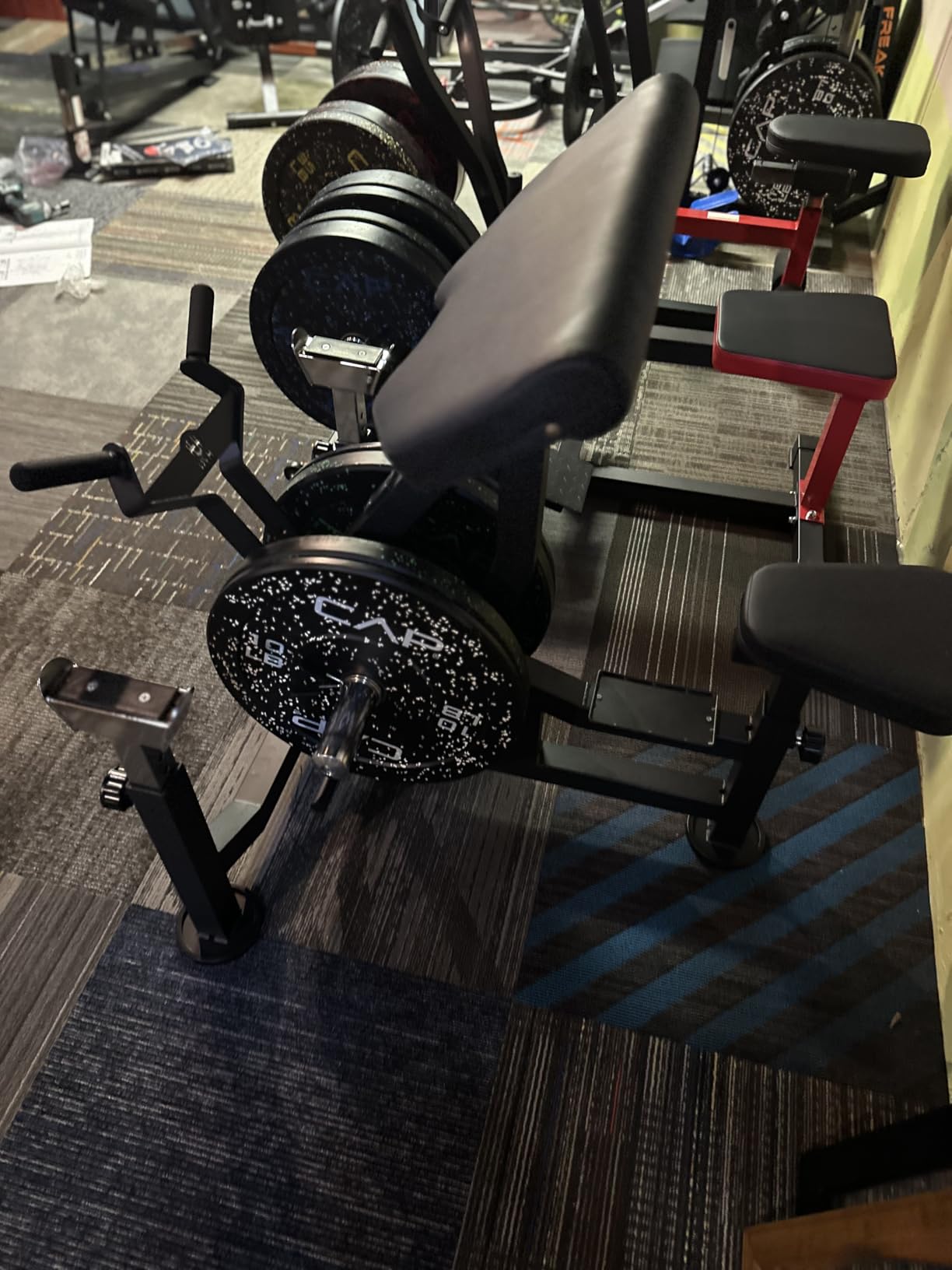 HVO Preacher Curl Machine: 4-in-1 Preacher Curl Bench Bicep Arm Curl | Attachment Barbell Dumbell Curl Bench for Weight Lifting Home Gym Workout Equipment customer photo 1