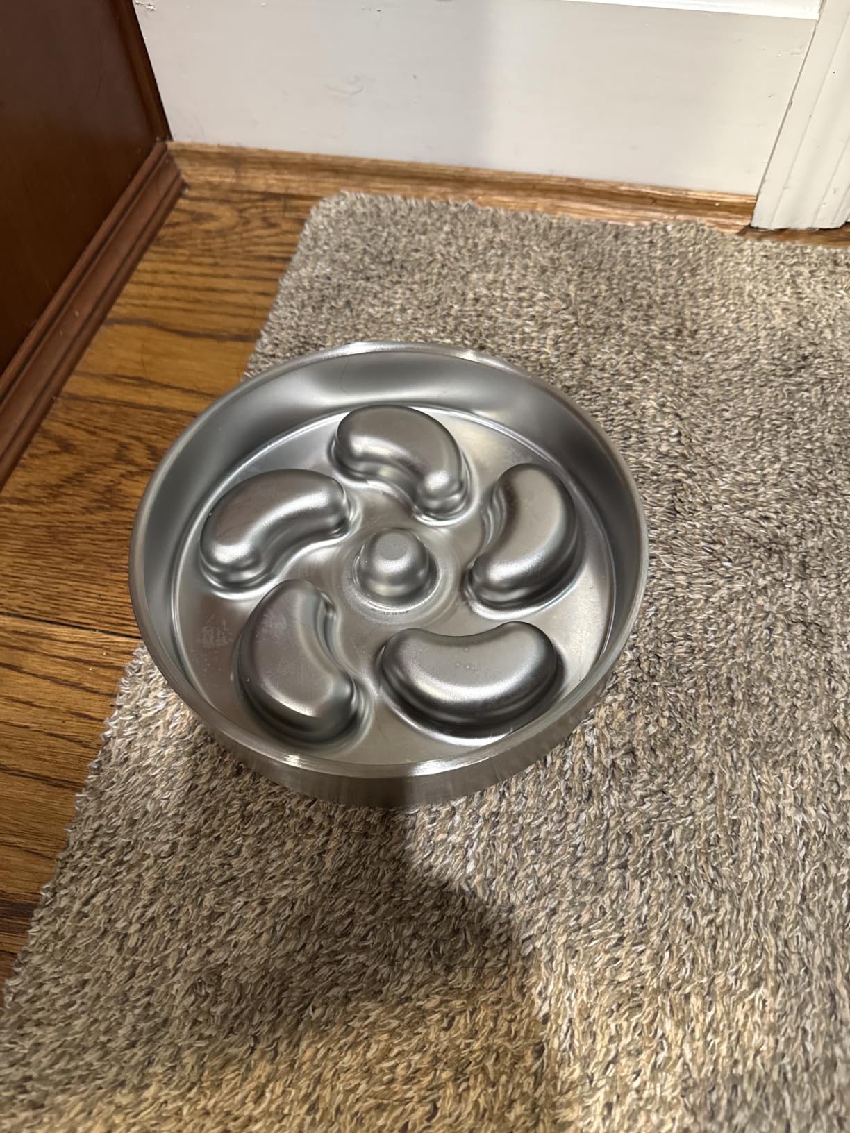 Feedoo Slow Feeder Dog Bowl-3Cups for Large Breeds, Double Wall Food-Grade Stainless Steel, Heavy Duty with Non-Slip Rubber Base, Puzzle Maze Bowl to Slow Down Eating customer photo 1