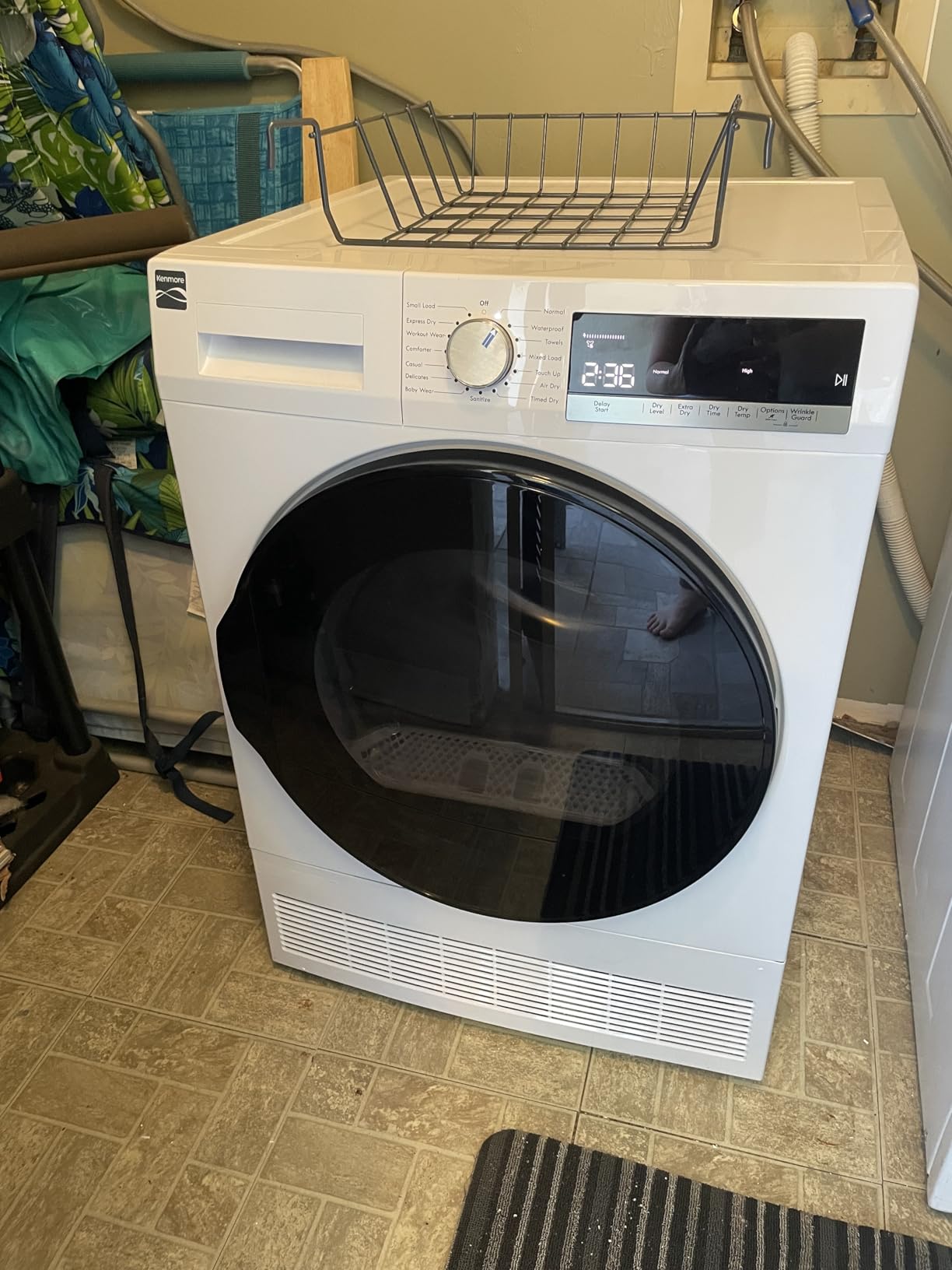 Kenmore 4.0 cu. ft. Ventless Condensing Electric Dryer - White | Compact Front Load Dryer - Wrinkle Guard - Smart Sensor Drying - ENERGY STAR Certified customer photo 1