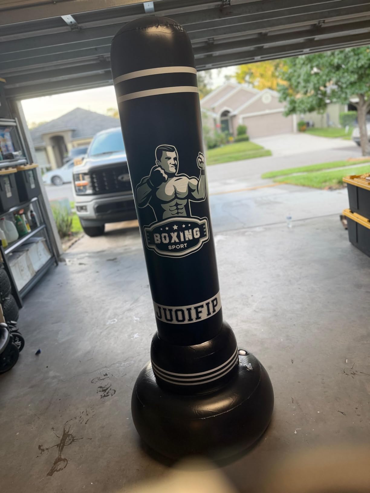 Freestanding Punching Bag for Adults, 70'' Boxing Bag with Stand Kicking Bag Heavy Bag with Boxing Gloves and Electric Air Pump, Women Men Kickboxing Bags for Beginners Training MMA Muay Thai Fitness customer photo 2
