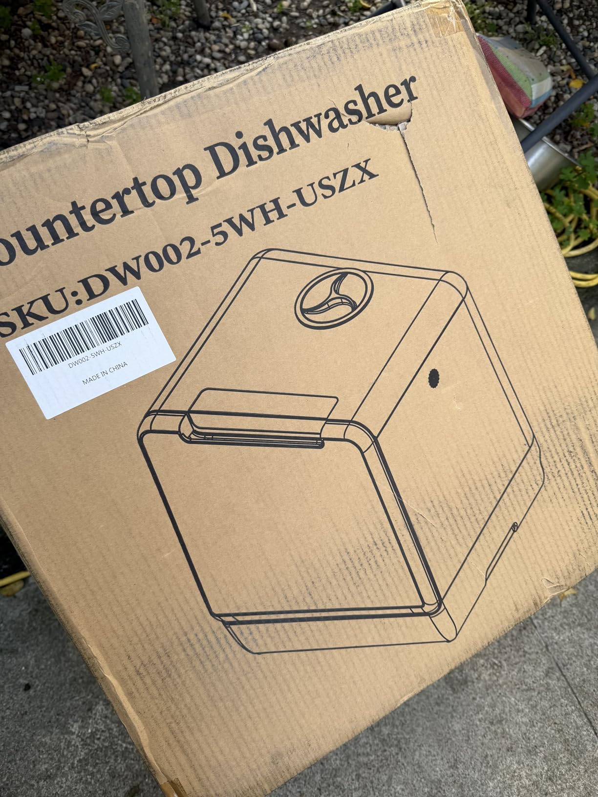 EUHOMY Countertop Dishwasher, 8 Programs with 5L Tank, White, 40 dB Ultra-Quiet customer photo 1