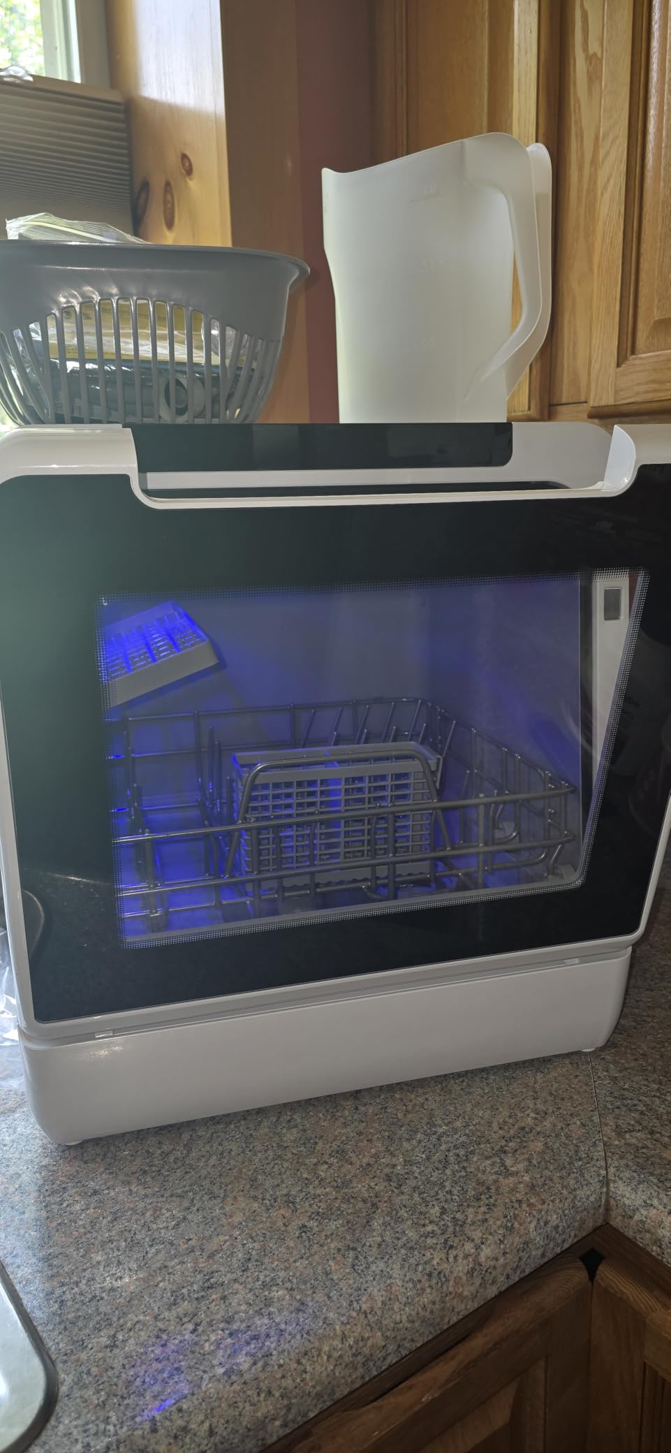 EUHOMY Countertop Dishwasher, 8 Programs with 5L Tank, White, 40 dB Ultra-Quiet customer photo 2