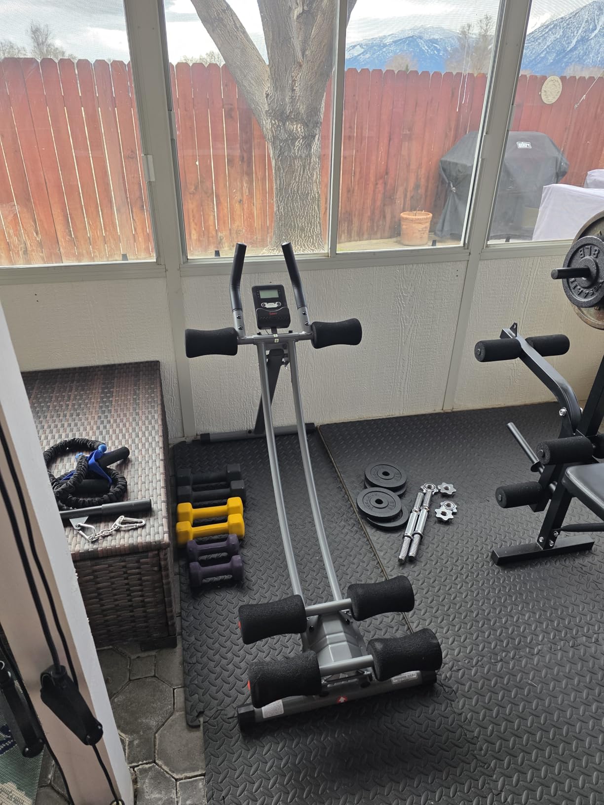 Sunny Health & Fitness Ab machine Ab Workout Machine Adjustable Ab Trainer | Waist & Ab Trainer, Full Body Workouts, Multi-Exercise Machine customer photo 1