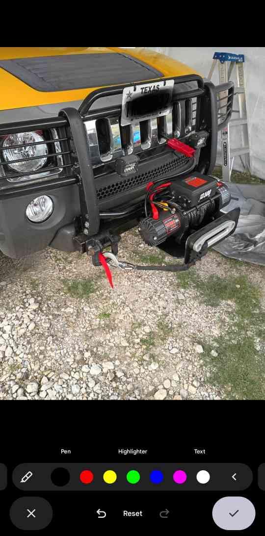 Winch 13500lbs 12V Waterproof Electric Winch Synthetic Rope Truck Winch Towing Winch Boat Trailer Winch SUV 4-Wheel Drive Off-Road Vehicle with Remote Control 3/8 Synthetic Rope (Black) customer photo 2