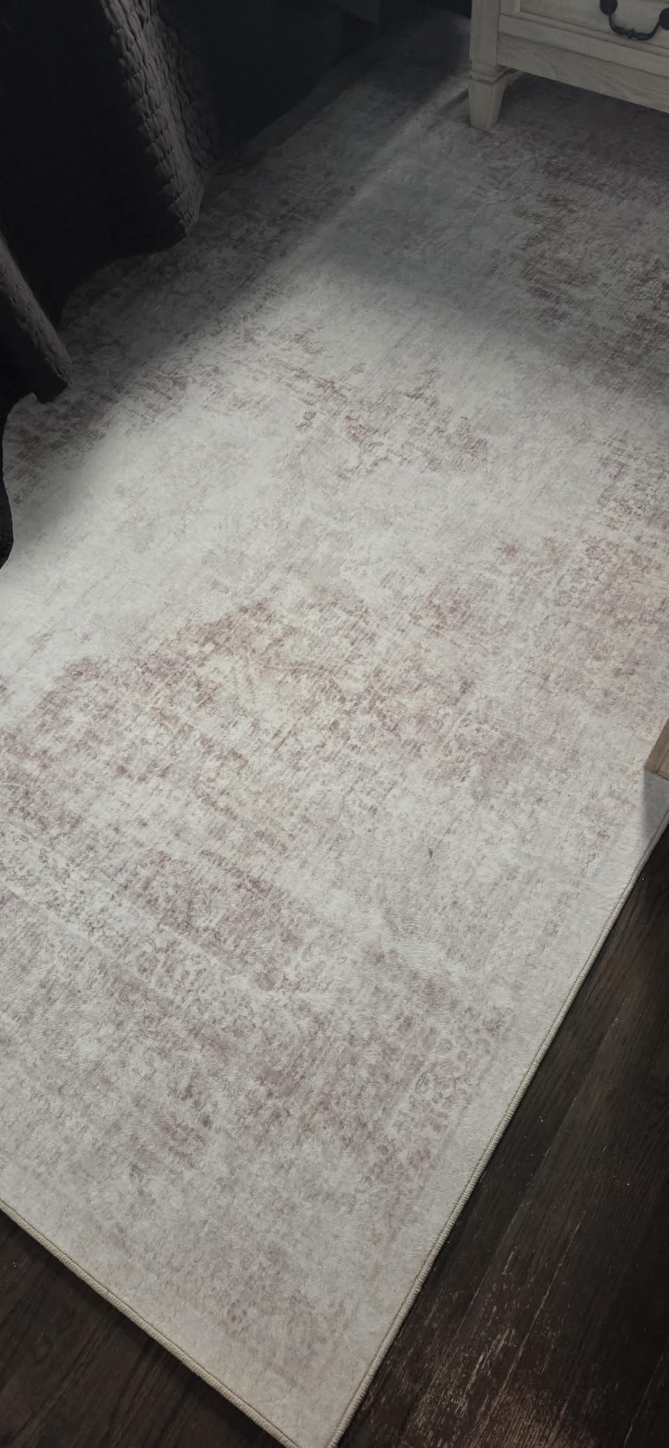 Area Rugs 8x10 Vintage Rug: Large Washable Living Room Rug Retro Medallion Distressed Rugs Soft Low Pile Non-Slip Indoor Floor Carpet for Bedroom Kitchen Nursery Dining Table Office (Beige, 8'x10') customer photo 1