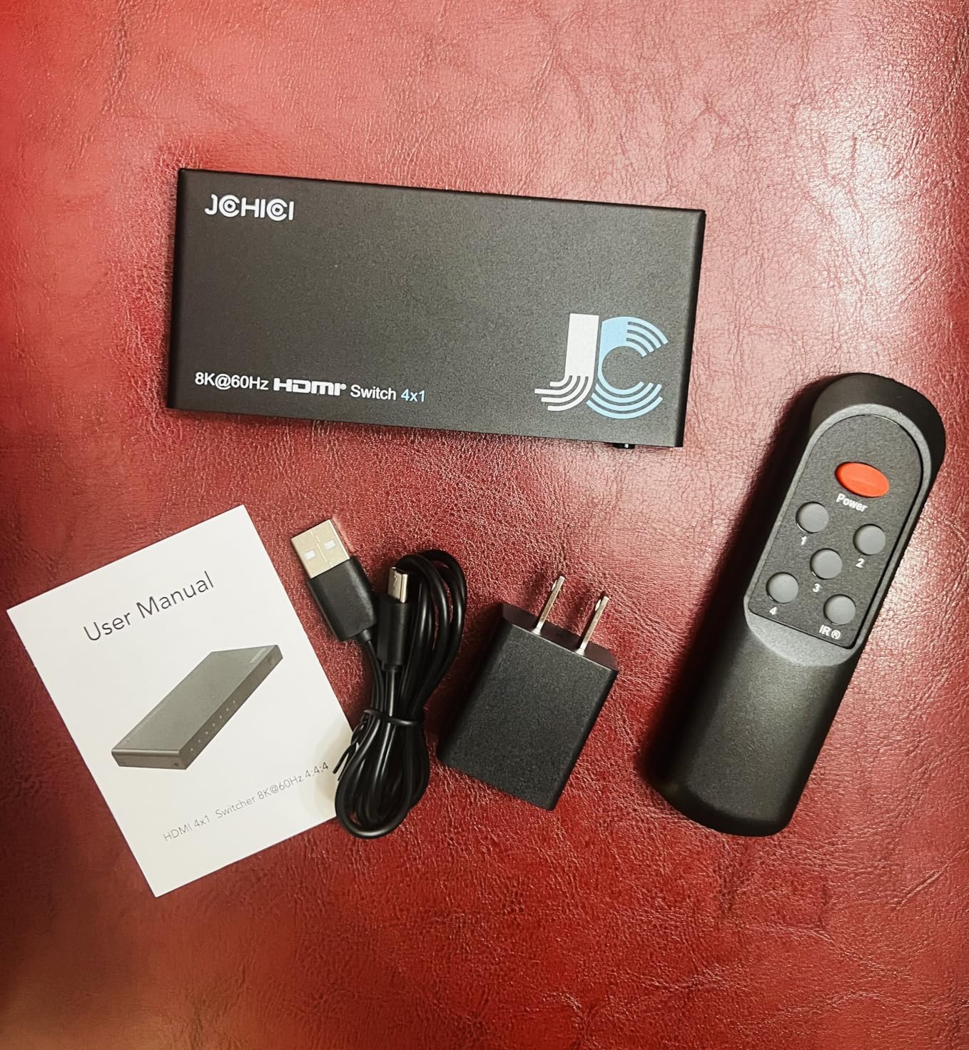 HDMI 2.1 Switch 4 in 1 Out 8K 60Hz 4K 120Hz for PS5 Xbox Apple TV | HDCP 2.3 Dolby Atmos 48Gbps. PC Roku Projector. customer photo 1