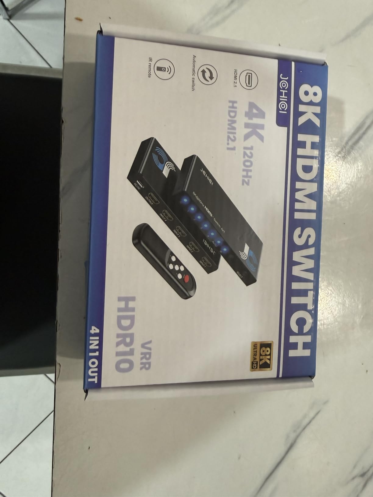 HDMI 2.1 Switch 4 in 1 Out 8K 60Hz 4K 120Hz for PS5 Xbox Apple TV | HDCP 2.3 Dolby Atmos 48Gbps. PC Roku Projector. customer photo 2