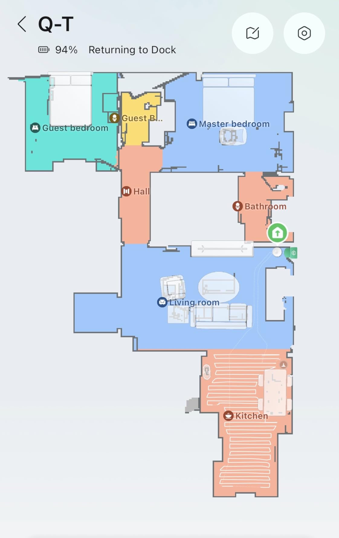 roborock Qrevo Series Robot Vacuum and Mop, Upgraded from Qrevo S | 8000Pa Suction, Anti-Tangle Brushes, Smart Obstacle Avoidance, Auto Mop Washing, All-in-One Dock, Spinning Mop, Black(QV 35A) customer photo 2