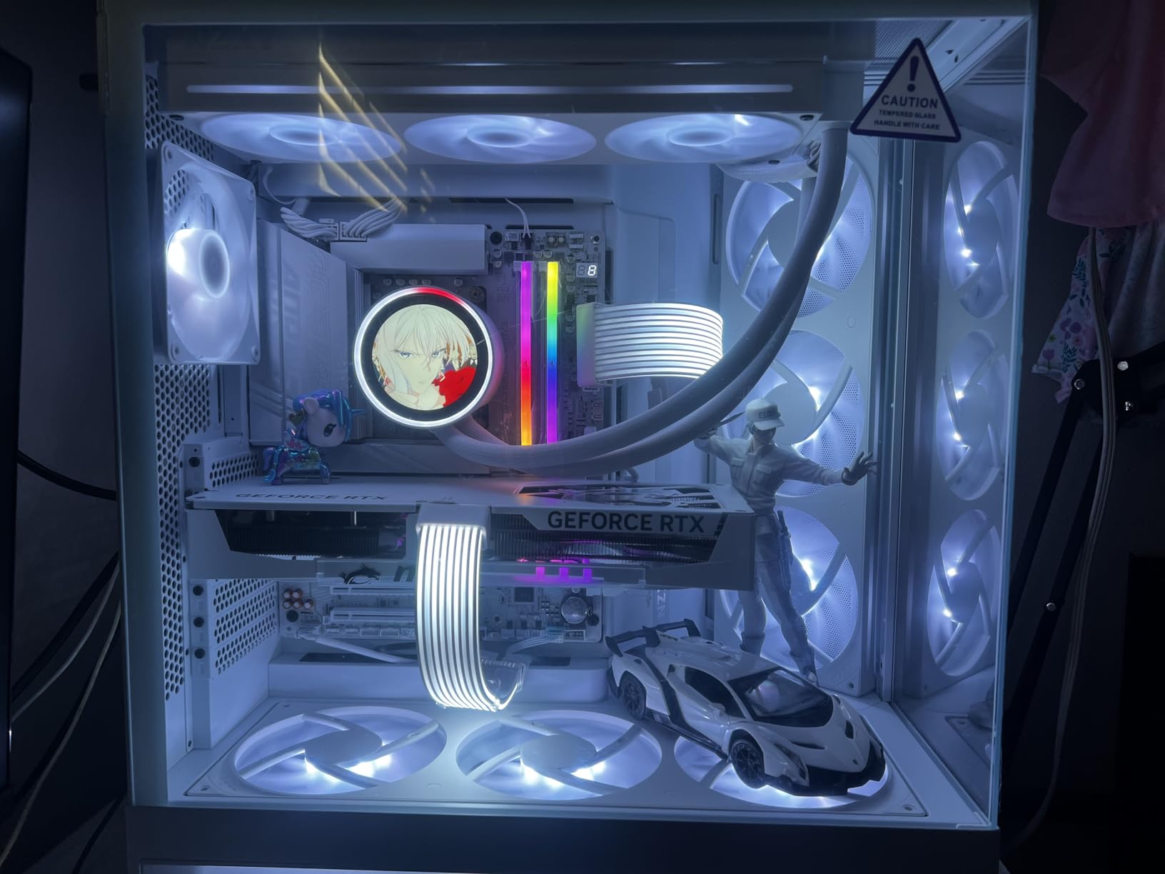 NZXT H9 Flow RGB+ (2025) - Large Dual-Chamber ATX Mid-Tower Airflow PC Case - Includes 7 RGB Fans (6 x 140mm, 1 x 120mm) & Control Hub - 420mm Radiator Support - Back-Connect Ready - Black customer photo 2