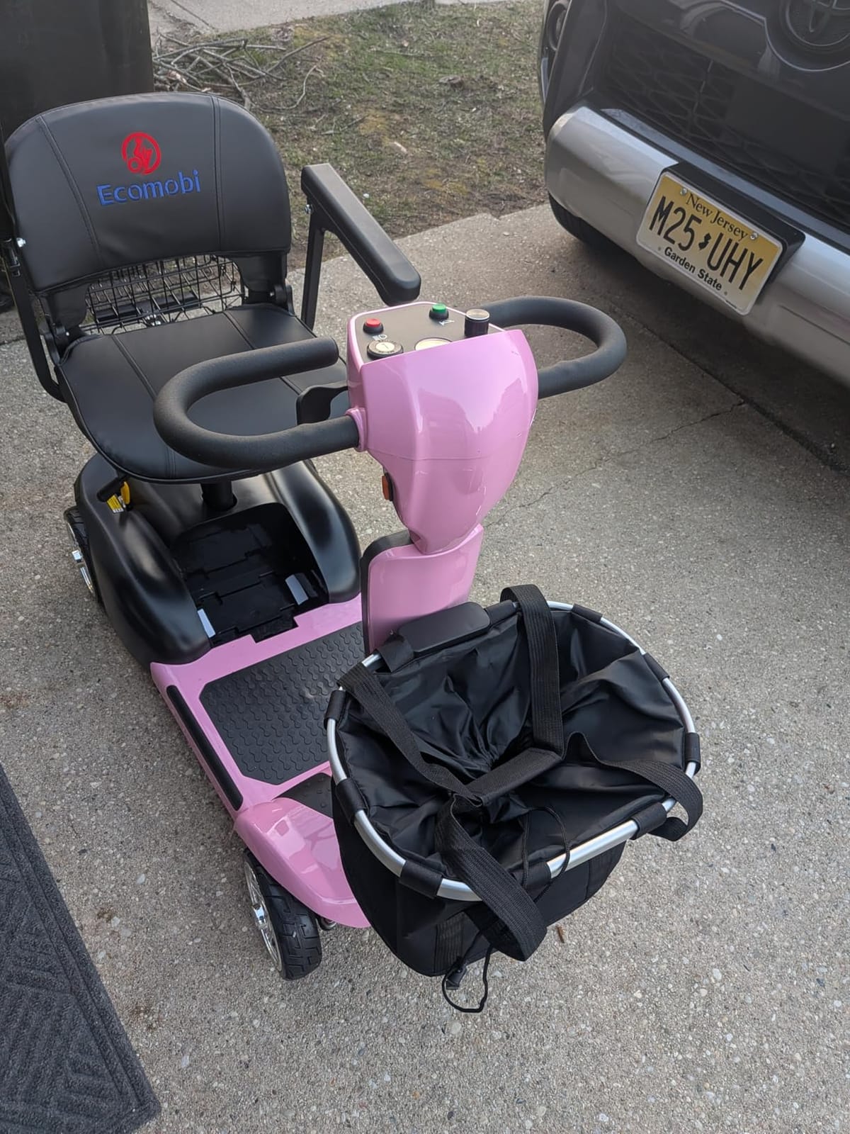 20 Miles 4 Wheels Mobility Scooter for Seniors/Adults Up to 300LBS, 350W Electric Wheelchair Detachable Lithium Battery, Dual Baskets, Rotating Seat, with Taillight, USB Charging, Red 18AH customer photo 1