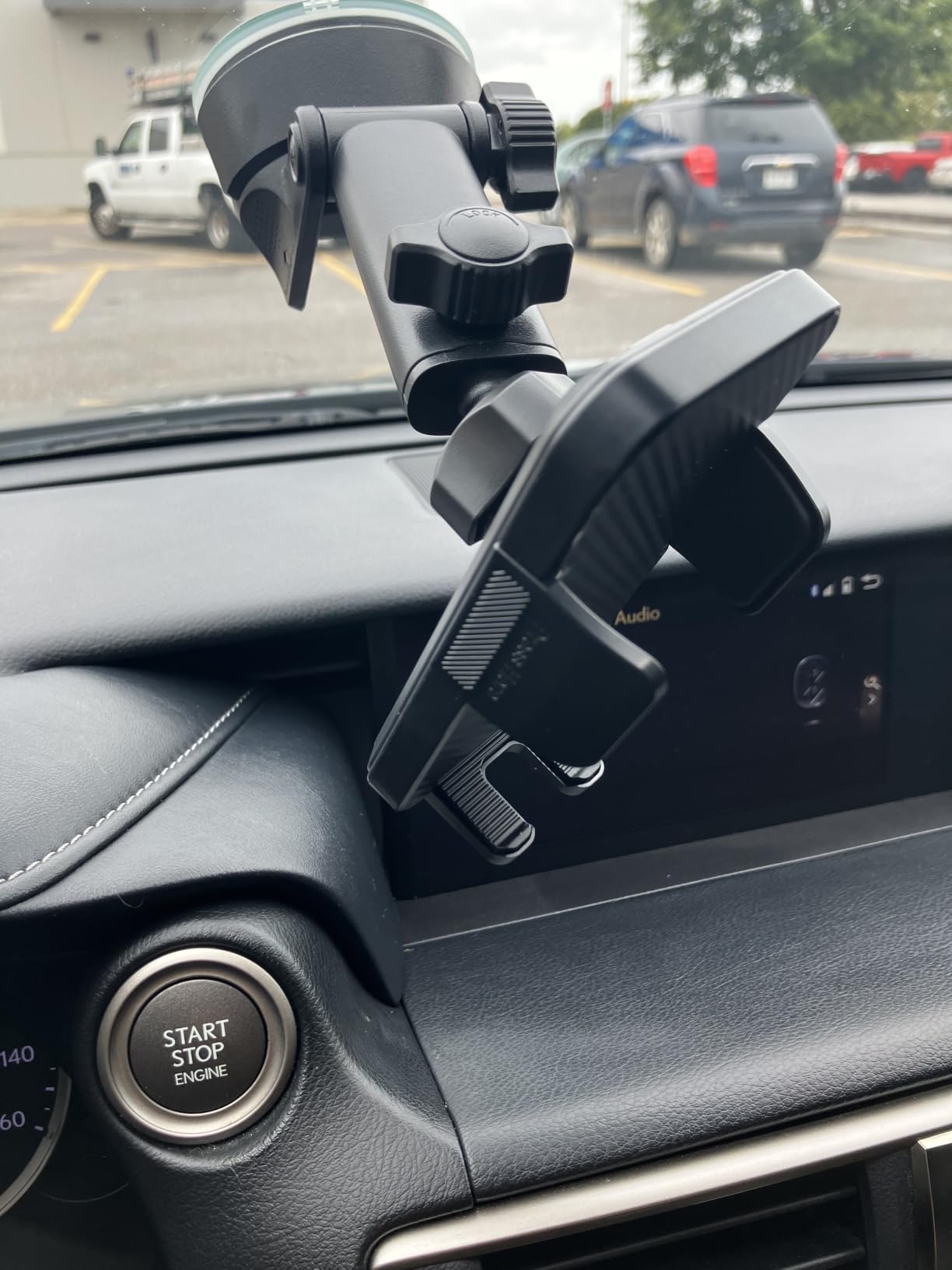 Qifutan Dash Mounted Holders Phone Holders for Your Car Phone Mount for Car Windshield Dashboard Air Vent Universal Desk Mounts Hands Free Automobile Cell Phone Holder Fit for iPhone Smartphone customer photo 1