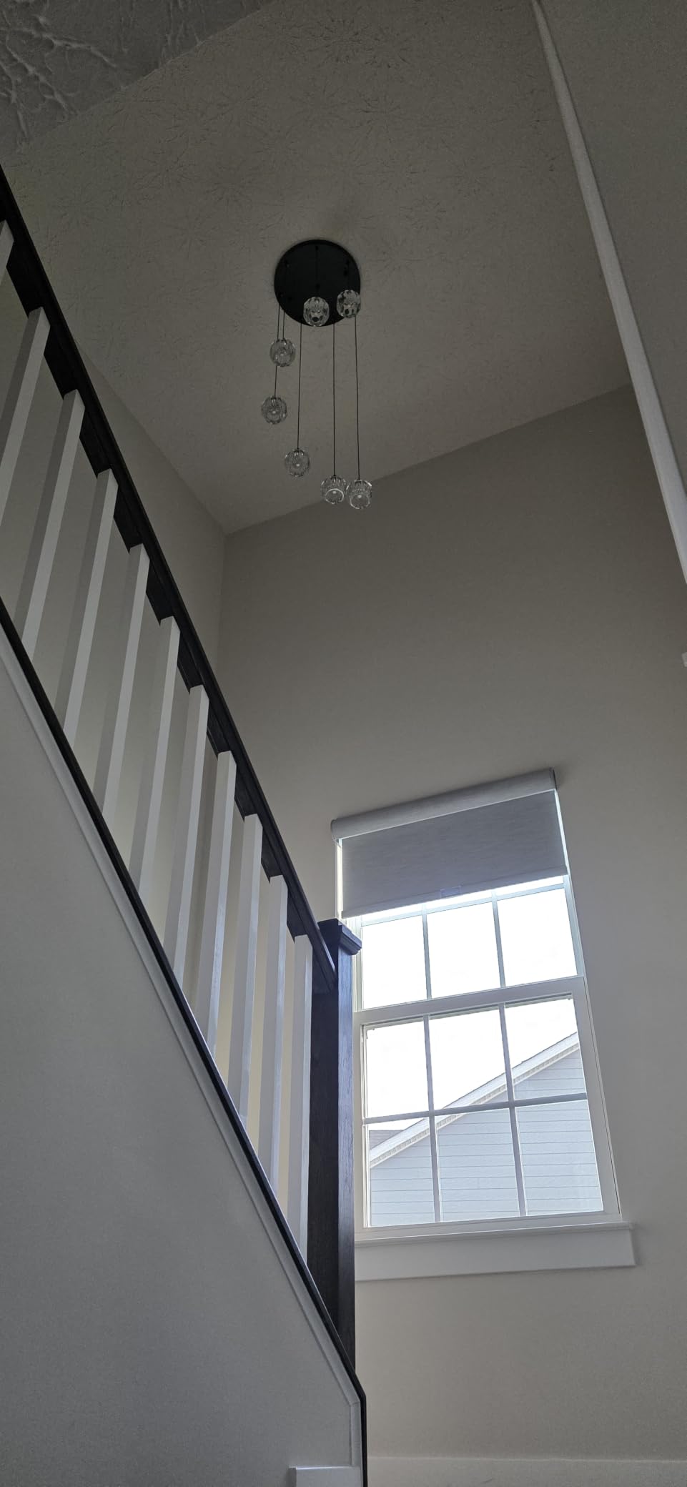Weesalife Crystal Chandeliers for Staircases, 7-Lights | Gold Modern Chandeliers for High Ceilings customer photo 2