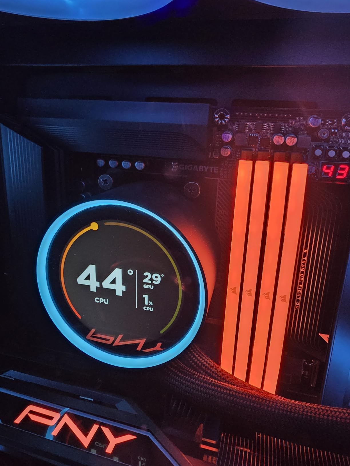 PNY NVIDIA GeForce RTX 5080 Epic-X ARGB OC Triple Fan Graphics Card, 16GB GDDR7, 256-bit, Boost Speed 2775 MHz, PCIe 5.0, HDMI/DP 2.1, NVIDIA Blackwell, DLSS 4 customer photo 1