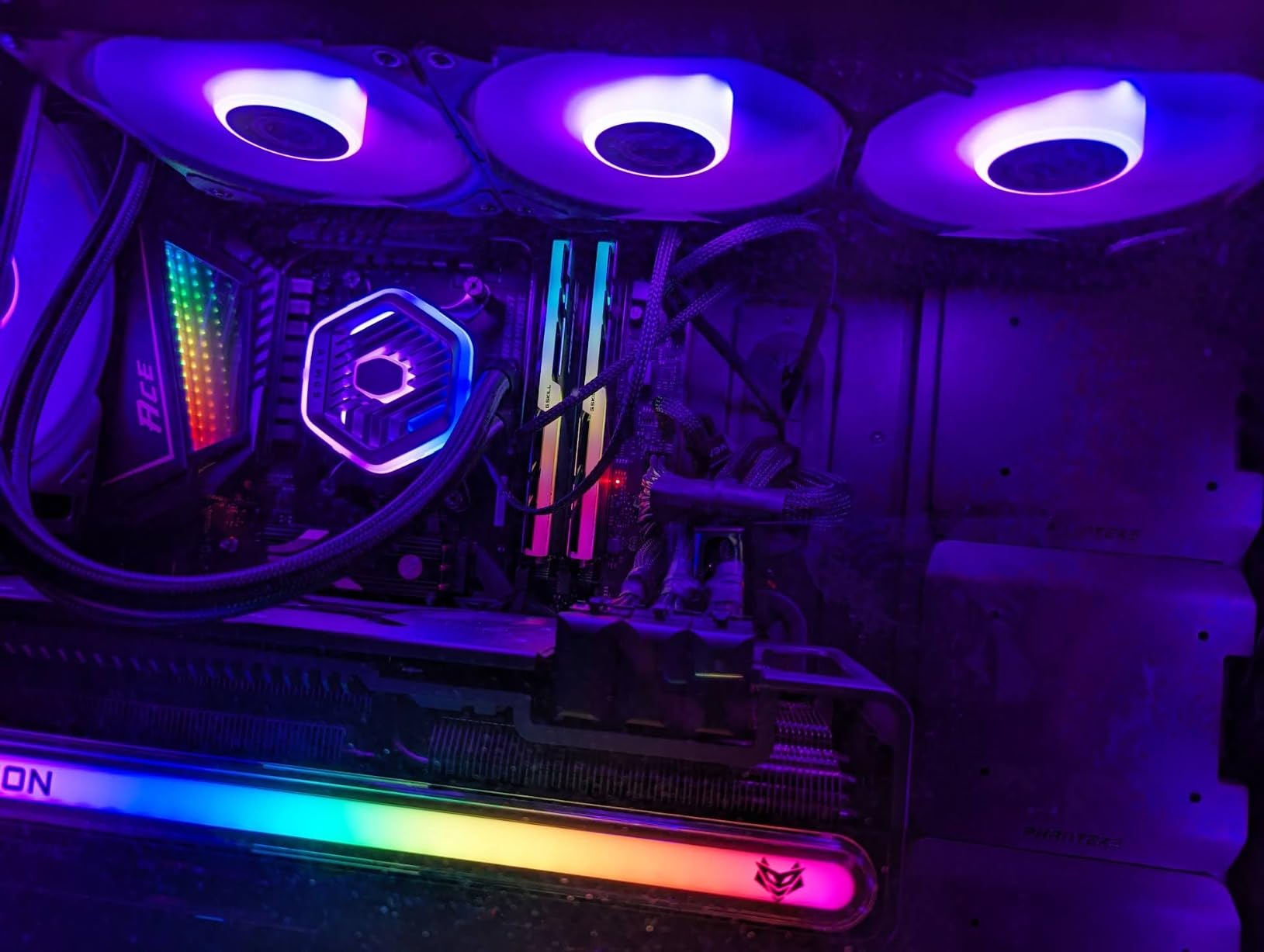 Cooler Master Atmos Stealth 360 AIO Liquid CPU Cooler, Mobius Fans | AMD AM5/AM4 & Intel LGA1851/1700 Support Cooler, 360mm, Dual-Chamber Pump, 3x Low-Noise PWM Fans, Easy Installation customer photo 1