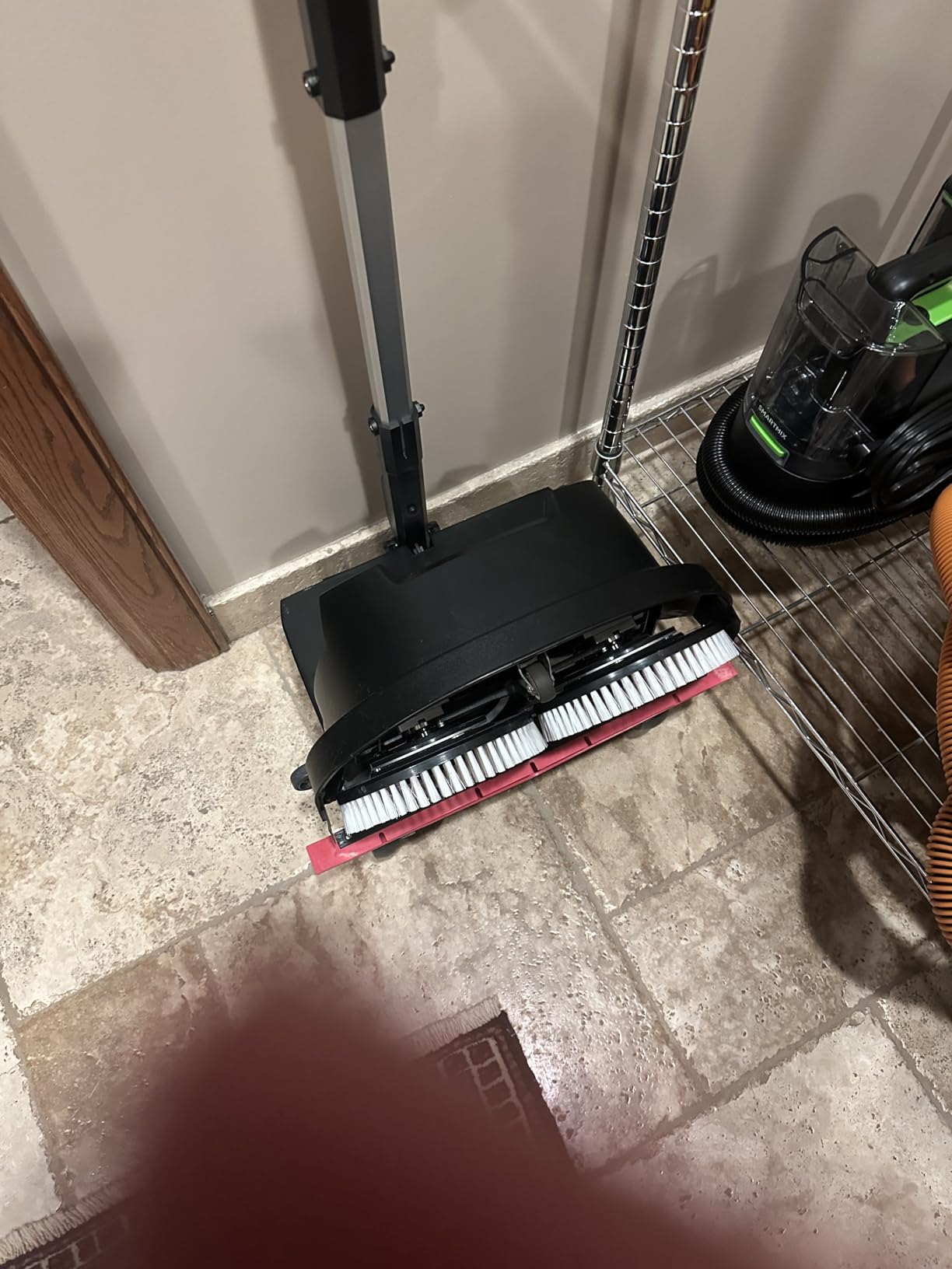 Battery Powered Walk Behind Mini Automatic Floor Scrubber Machine - Compact & Portable, 15 inch Cleaning Width, 90-Minute Runtime, 170 RPM - Ideal for Small Commercial Spaces, Offices, Retail & More customer photo 2