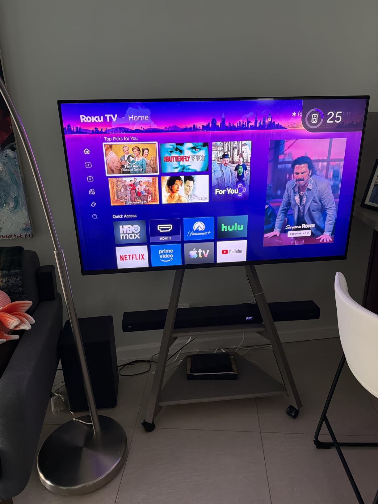 Roku 55-Inch Smart TV - Pro Series, 4K QLED Mini-LED TV - RokuTV | Backlit Voice Remote Pro - Flat Screen Television with 120Hz Refresh Rate & Dolby Vision IQ, Live News, Sports, Entertainment customer photo 1
