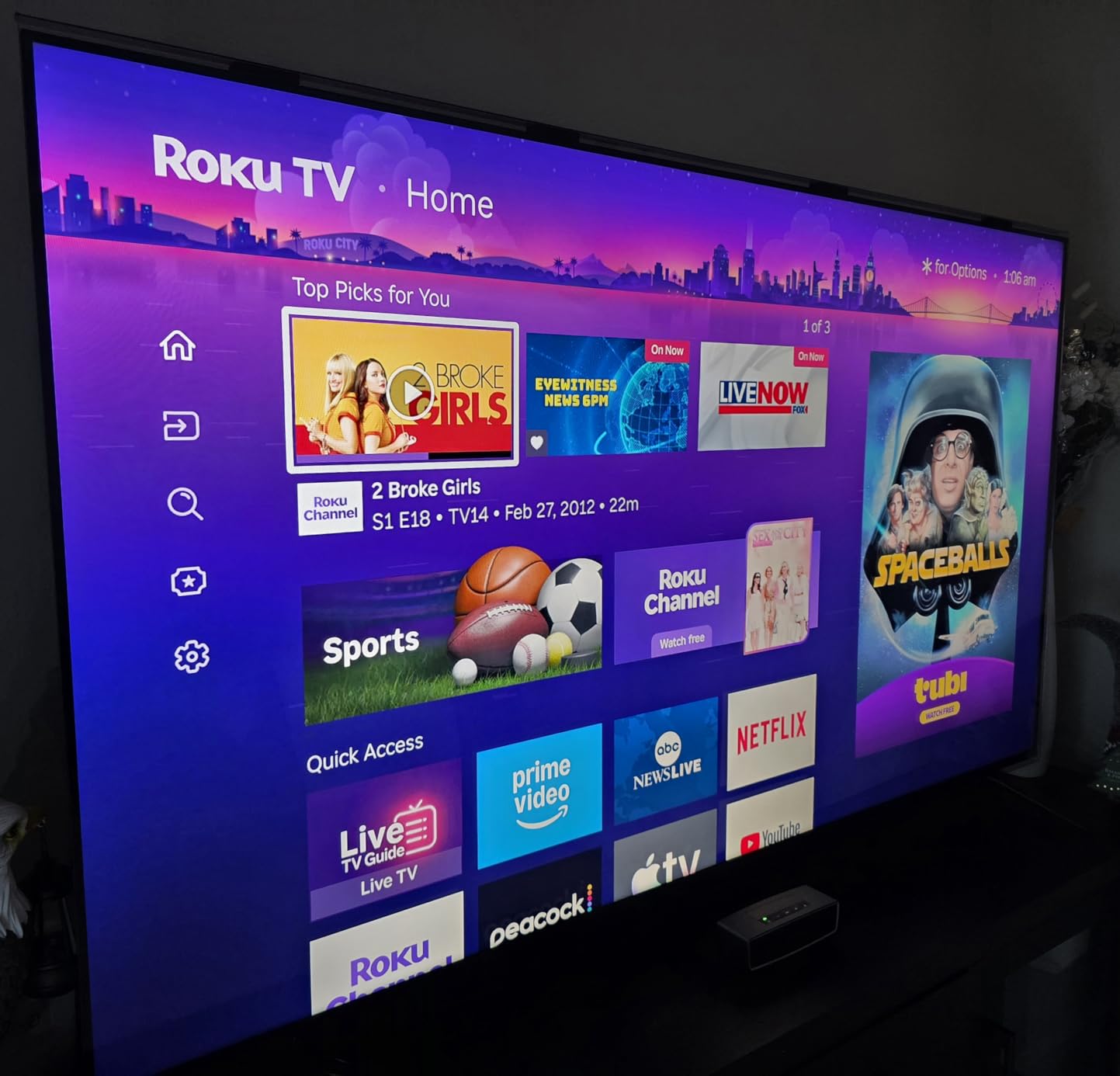 Roku 65-Inch Plus Series Smart TV - 4K QLED Mini-LED TV - RokuTV | Flat Screen Television with Dolby Vision & Wi-Fi for Streaming Live Local News, Sports - Enhanced Voice Remote customer photo 1