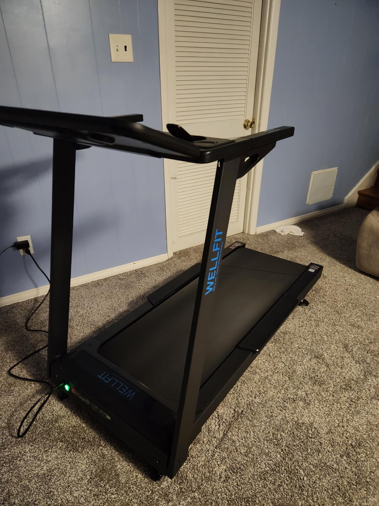 Auto Incline Treadmill, 15% Incline Heavy Duty Treadmill for Home | 4.5HP, 10 MPH, 500 lbs Capacity, 20'' x 55'' Running Area Treadmills with Pulse Sensor, Bluetooth Player & LED Display customer photo 2