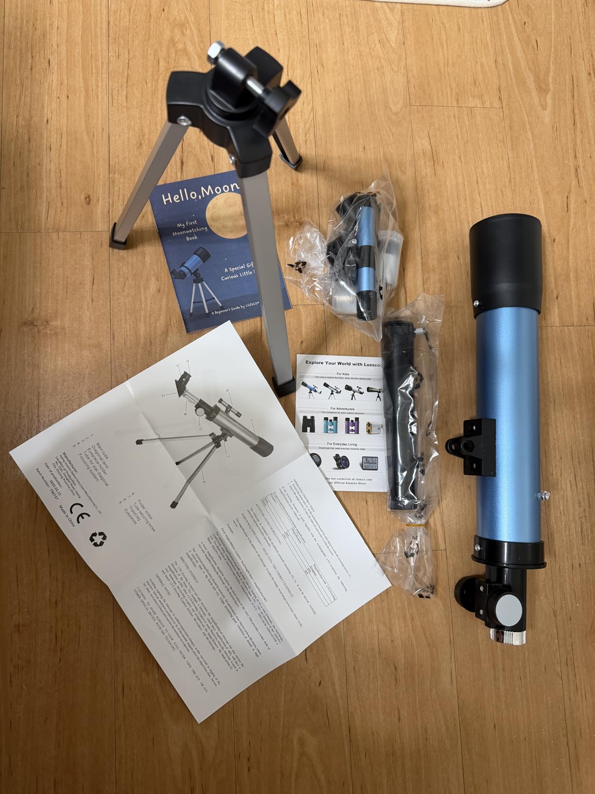Telescope for Kids, 50mm 100x Beginner Telescope with Tripod | 2 Eyepieces, Finder Scope, Portable Design, STEM Astronomy Learning, Educational Gift for Boys & Girls Ages 6-12 customer photo 1