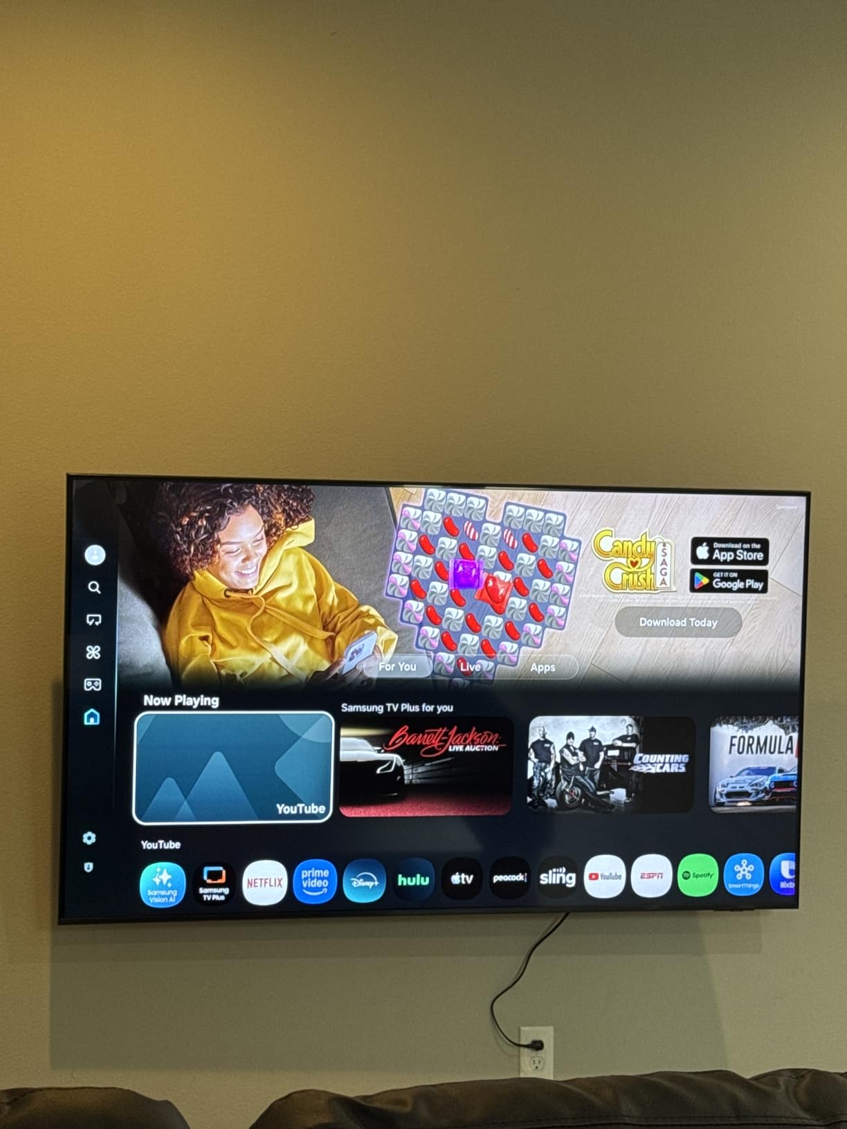 Samsung 43-Inch Class QLED Q7F Series Samsung Vision AI Smart TV (2025 Model, 43Q7F) Quantum HDR, Object Tracking Sound Lite, Q4 AI Gen1 Processor, 4K upscaling, Gaming Hub, Alexa Built-in customer photo 2