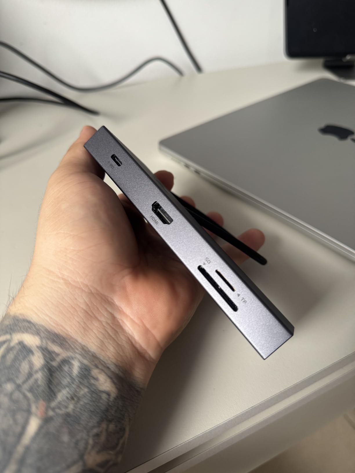 UGREEN Revodok Pro 9 in 1 USB C Hub Gigabit Ethernet Adapter 4K@60Hz HDMI | 100W PD Charging, USB A Data Ports, SD/TF Card Reader Compatible with MacBook Neo/Air/Pro M1, M2, M3, M4, M5, Steam Deck customer photo 1