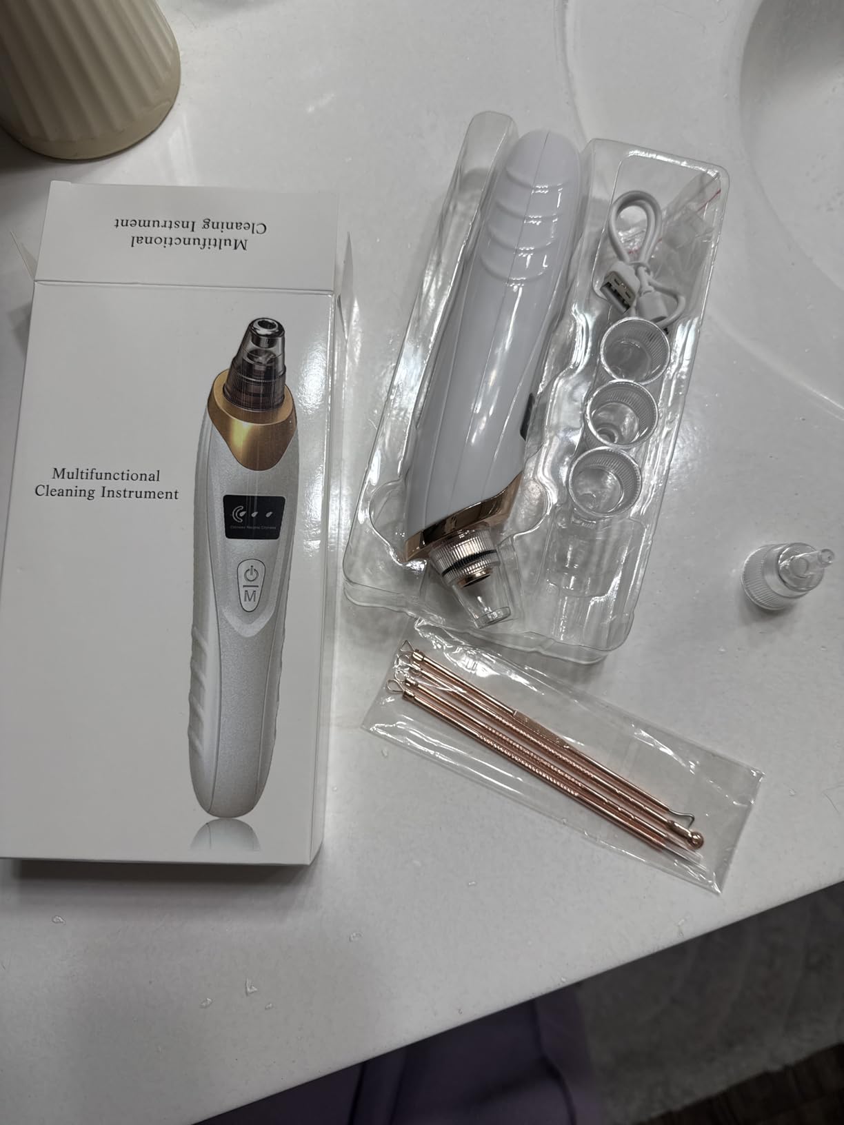 Blackhead Remover Vacuum Suction Pore Cleaner with 4 Suction Levels customer photo 2
