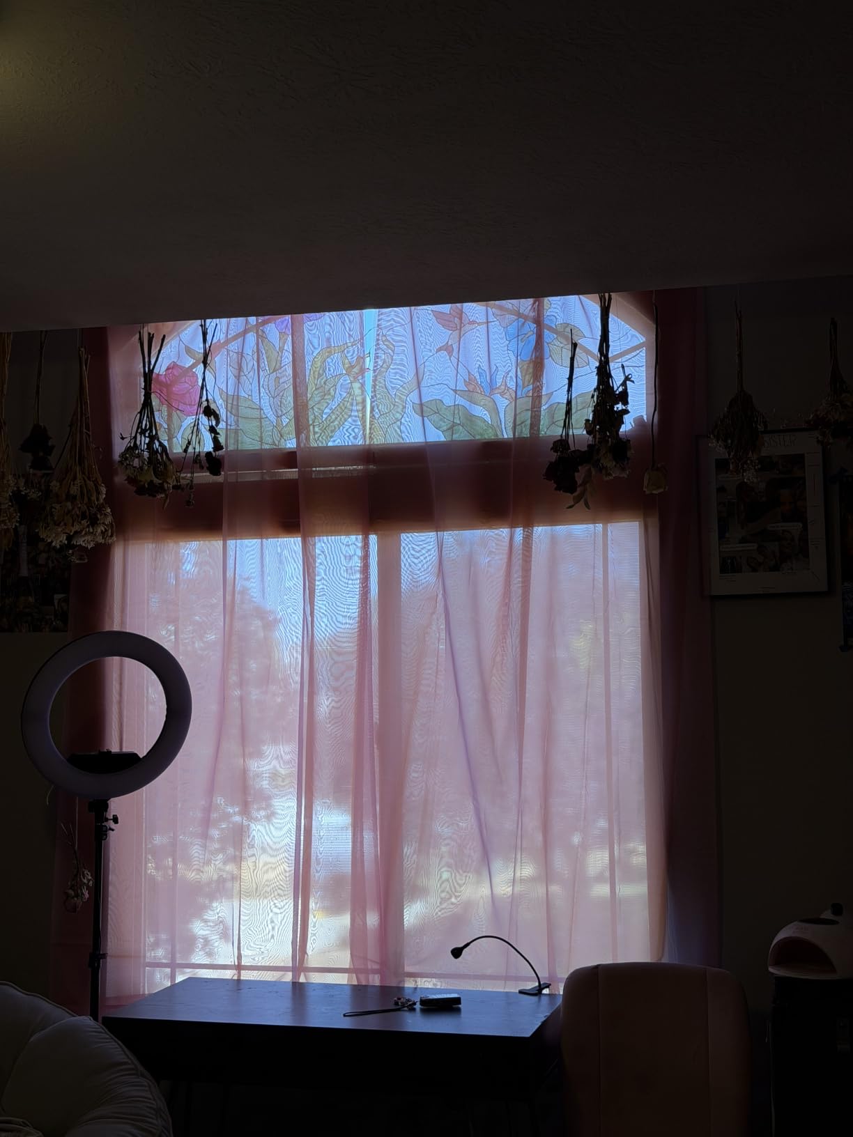 Cream Sheer Curtains 84 inches Long 2 Panels Set for Bedroom Living Room, Soft Solid Living Room Sheer Curtain, Rod Pocket Light Filtering Curtains, 2 Pcs Each 42 W x 84 L,Cream customer photo 1