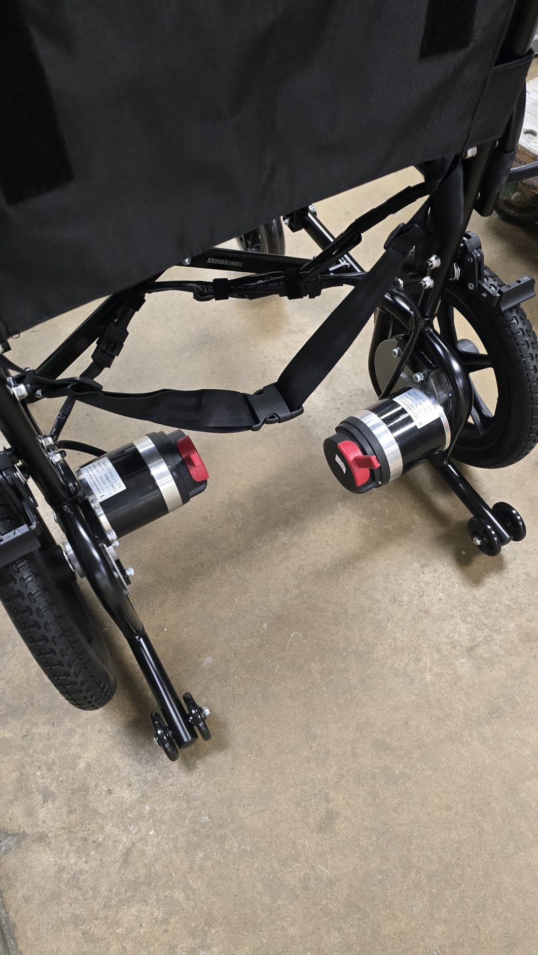 Vive Lightweight Electric Wheelchair for Adults - Foldable Power Wheelchair - Collapsible, Folding, Ultralight, Motorized, Light Weight Travel Senior Carbon Fiber Mobility Aid - Weighs 39 lbs customer photo 2