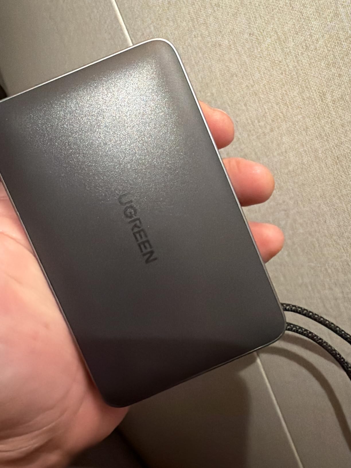 UGREEN MagFlow 10000mAh Qi2 25W Wireless Power Bank Built-in Cable | Qi2 25W fastest wireless, built-in cable, 30W PD wired. MagSafe compatible. for 17/12 customer photo 1