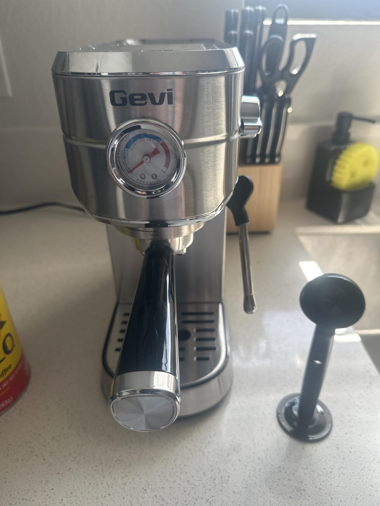 Gevi 20 Bar Compact Espresso Machine for Home,Latte、Cappuccino Coffee Maker | BPA-free;34oz Water Tank;Built-in Pressure Gauge;with Compatible Accessories;Can Make Americano;Easy to Clean;with Steam Wand customer photo 1