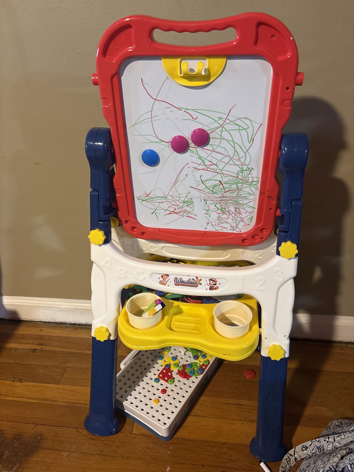 Easel for Kids Toys, Double-Sided Magnetic Painting Board | Toddler Art Easel Toys for Boys 3-5, Educational Learning Gift for Birthday, Thanksgiving, Christmas & Holidays customer photo 1