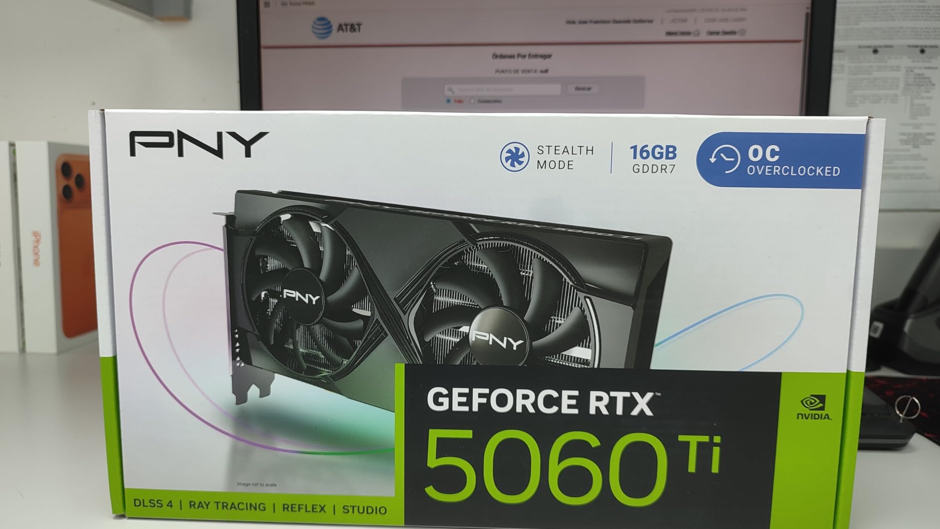 PNY NVIDIA GeForce RTX 5060 Ti OC Dual Fan Graphics Card, 16GB GDDR7, 128-bit, Boost Speed 2692 MHz, SFF-Ready, PCIe 5.0, HDMI/DP 2.1, NVIDIA Blackwell, DLSS 4 customer photo 2