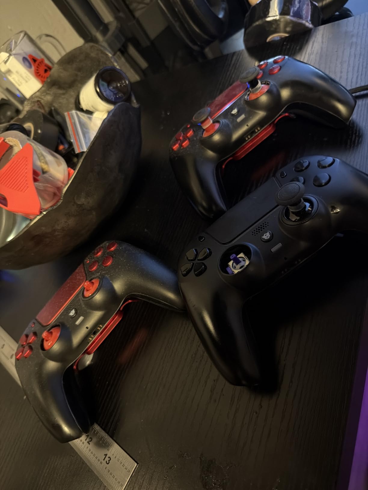 HEXGAMING RIVAL Wireless Controller Compatible with PS5, Black Red | Hall Effect Joysticks, Mouse-Click Triggers & Bumpers, 2 Remappable Back Buttons, 8 Swappable Sticks customer photo 2
