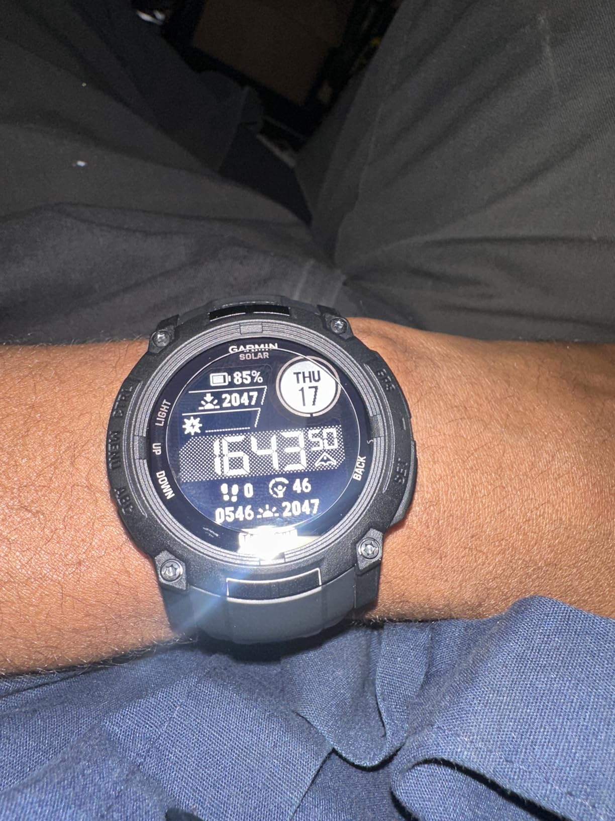 Garmin Instinct 3 Tactical, Solar, 45mm, Black | Outdoor GPS Smartwatch, Solar Charging, Dedicated Tactical Features, Metal-Reinforced Bezel, Built-In Flashlight customer photo 2