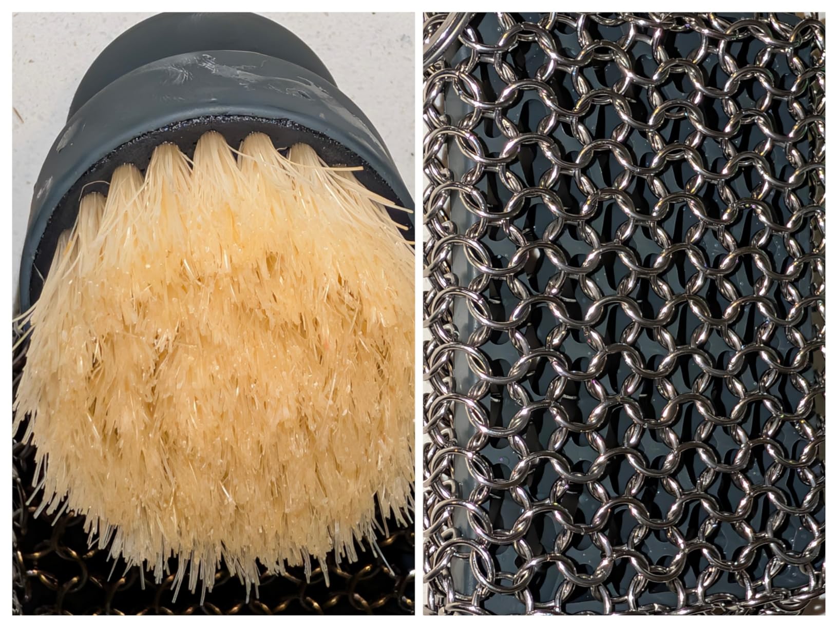 Made In Cookware - 3-Piece Carbon Steel Cleaning Set - Includes Chain Mail Scrubber, Cleaning Brush and Carbon Steel Seasoning Wax customer photo 2