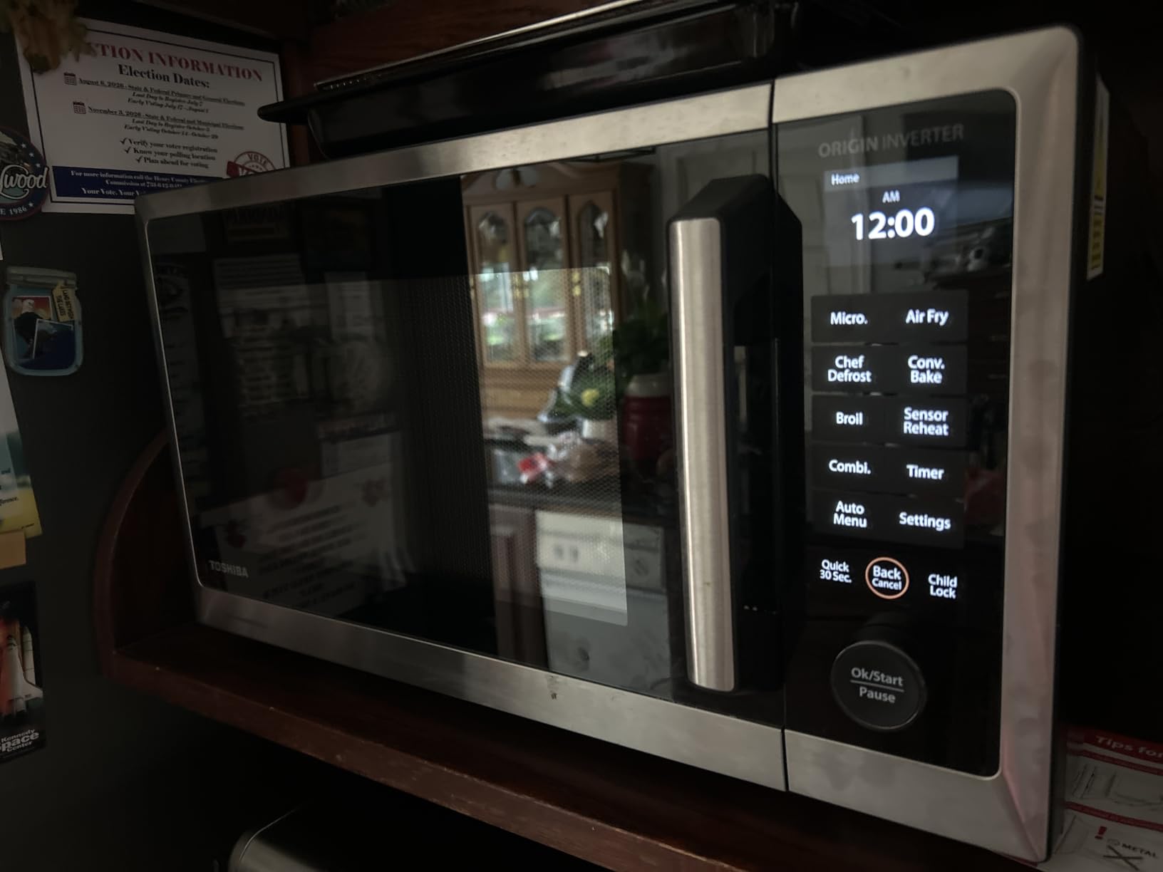 TOSHIBA OptiChef PRO MAX Air Fryer Combo Microwave Oven with 2.4-Inch Color Screen, Origin Inverter Technology, Smart Sensor, Compatible with Alexa, 1100W, 1.3 Cu.Ft, Silver ML2-STC13SAIT(SS) customer photo 1