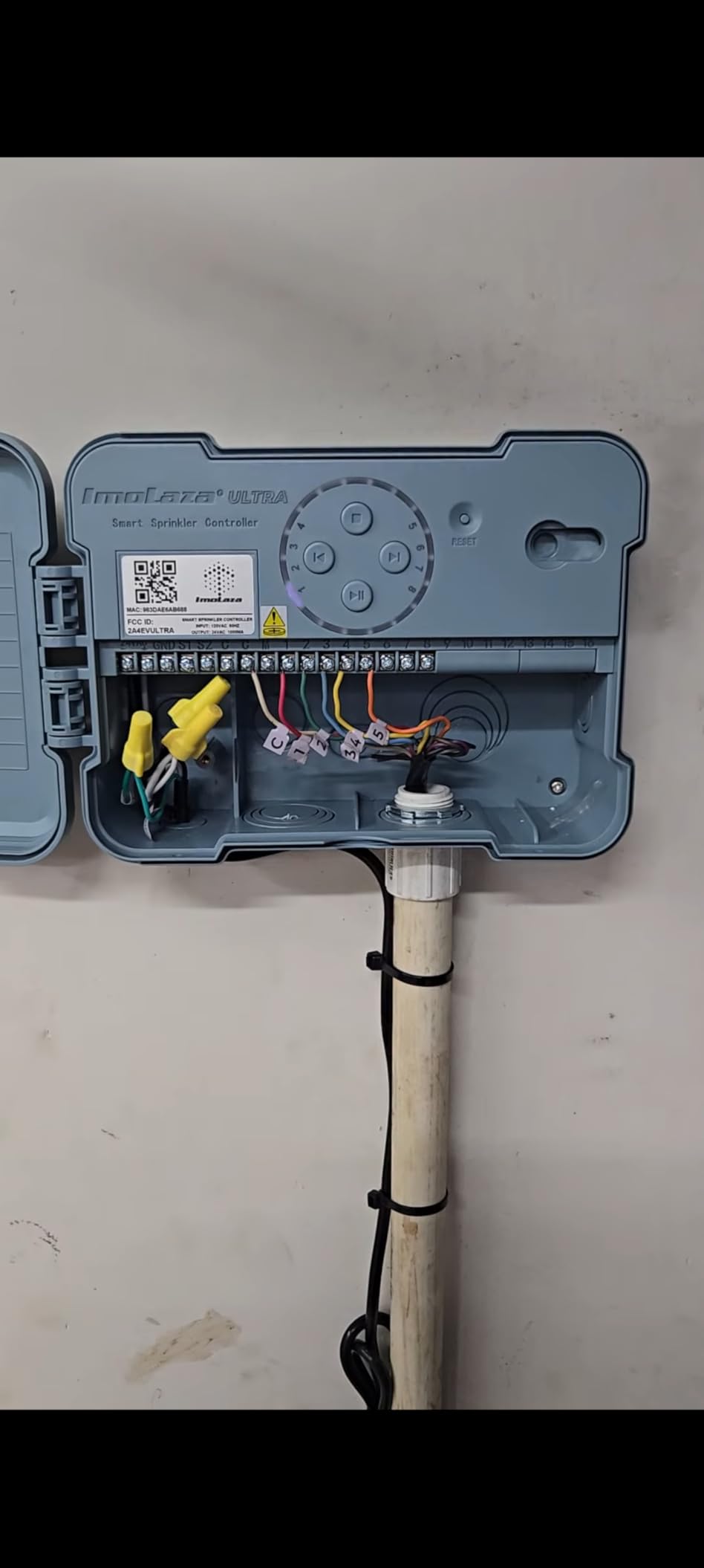 ImoLaza Outdoor Sprinkler Controller, 8-Zone Ultra WiFi Sprinkler Timer customer photo 2