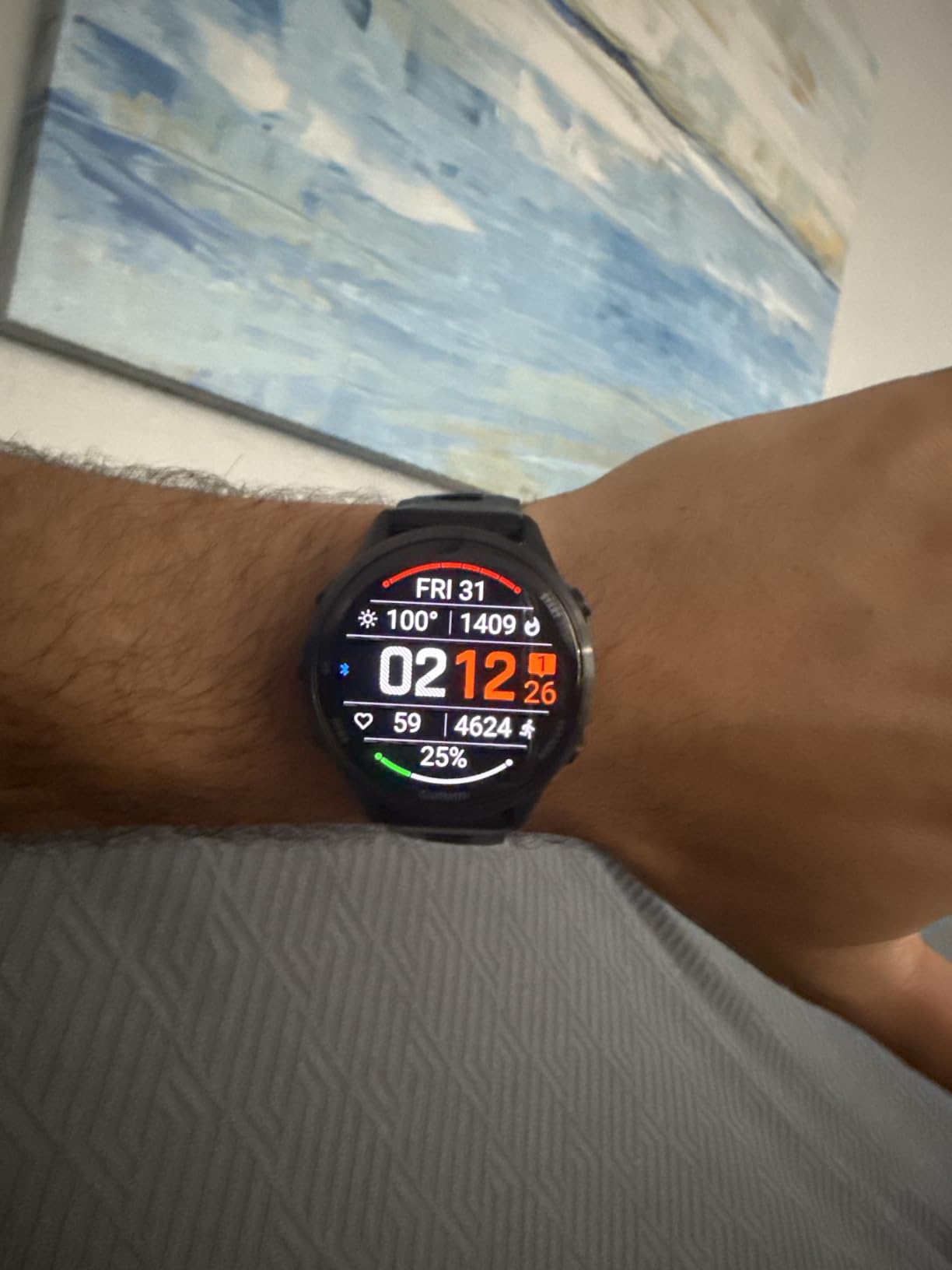 Garmin Forerunner 970, 47mm, Carbon Gray DLC Titanium, Black/Whitestone | Premium GPS Running & Triathlon Smartwatch, AMOLED Display, Built-In Flashlight customer photo 1
