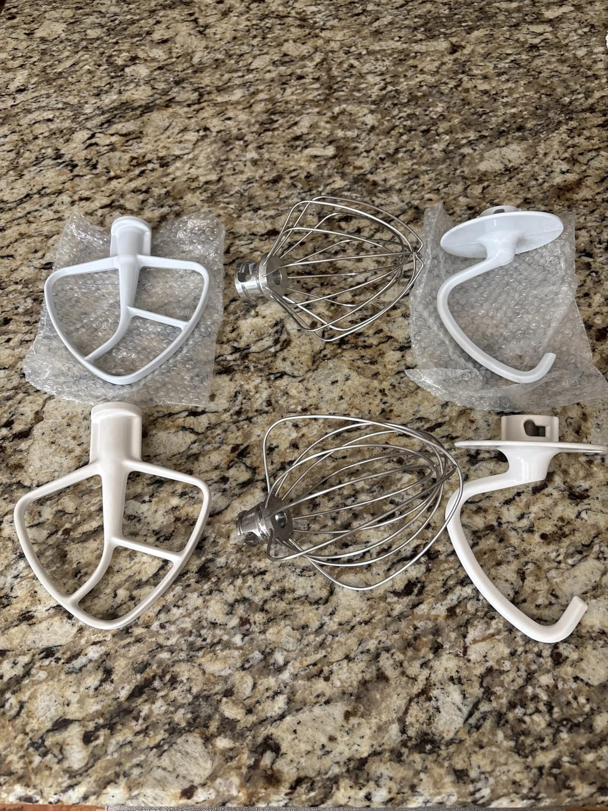 3-Piece Kit Attachments for KitchenAid Tilt-Head Stand Mixer - Stainless Steel Wire Whip, Dough Hook and Flat Beater customer photo 2