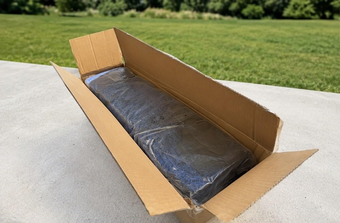 Portable 22ft x 12ft x 8ft Baseball & Softball Batting Cage - Easy to Install Hitting Cage with Pitching Machine Hole, 3-Ply Blue Netting, 14mm Fiberglass Poles, Secure Steel Frame & Carry Bag Included customer photo 1